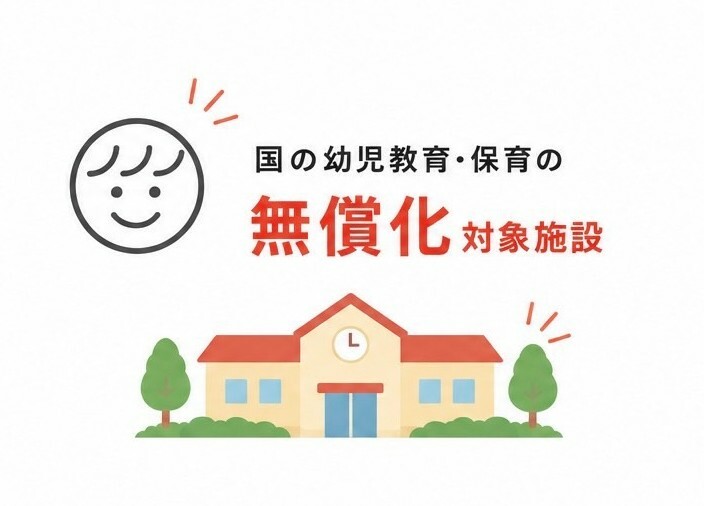 国の幼児教育・保育の無償化対象施設