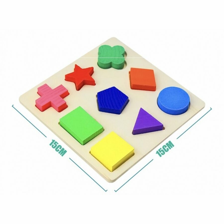 知育玩具　型はめ　木製パズル
